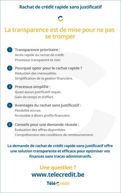 rachat de crédit rapide sans justificatif